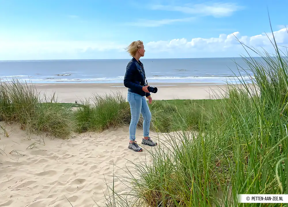 Uitzicht vanaf een duin in Pettemerduinen.